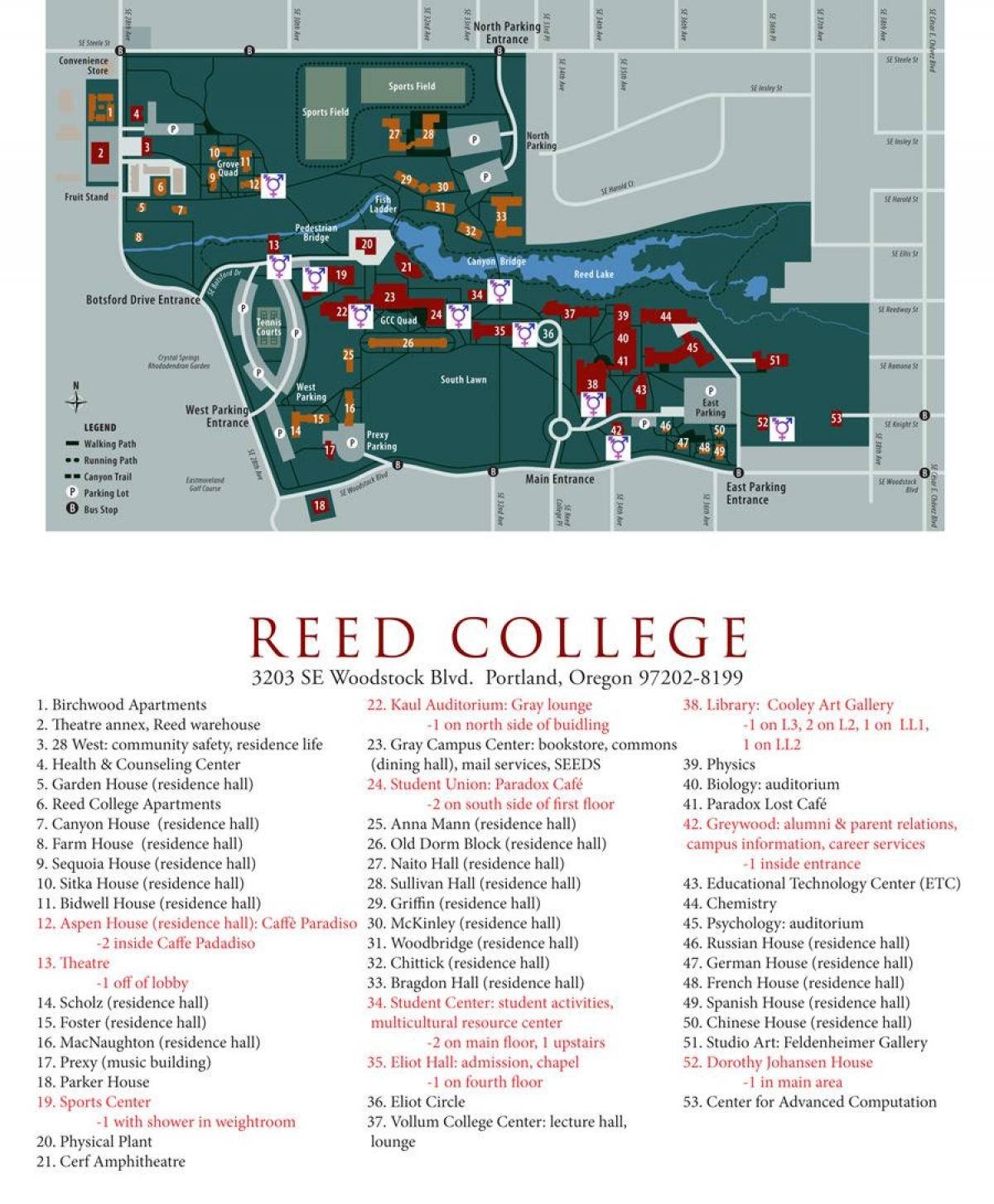 kart av reed College