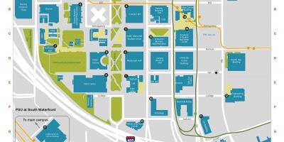 Kart over Campus PSU
