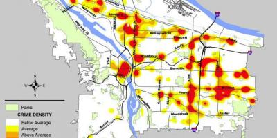 Portland kriminalitet kart